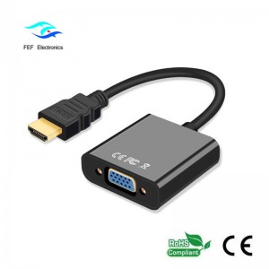 Подключи и играй мужской к женскому 1080p HDMI TO VGA женский конвертер кабель Код: FEF-HIC-001