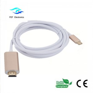 USB Type c to HDMI мужской конвертер ABS корпус Код: FEF-USBIC-013