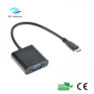 Mini HDMI Мужской VGA Женский Конвертер Код: FEF-HIC-004